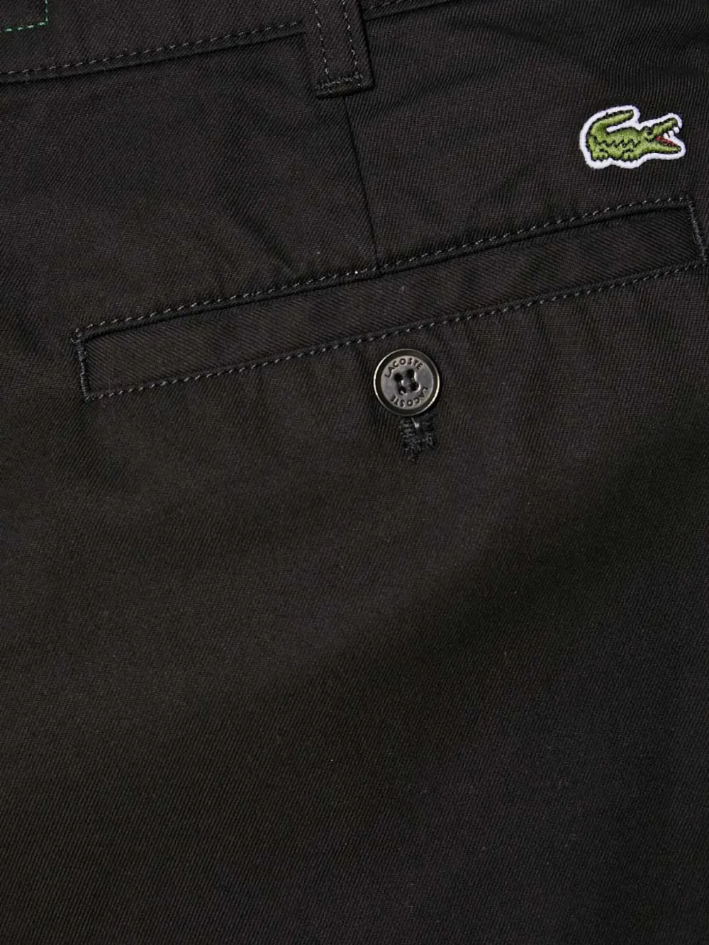 Lacoste Shorts met logopatch Zwart