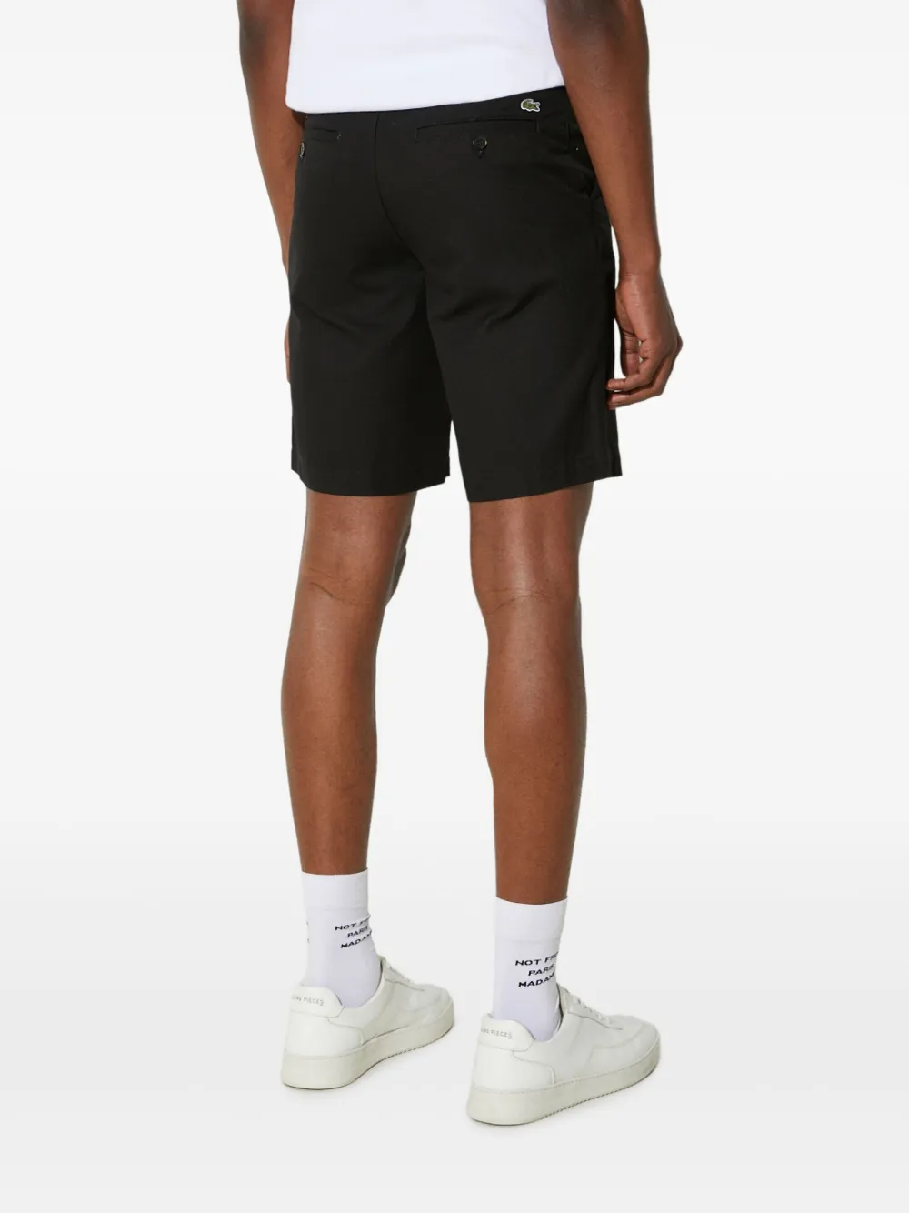 Lacoste Shorts met logopatch Zwart