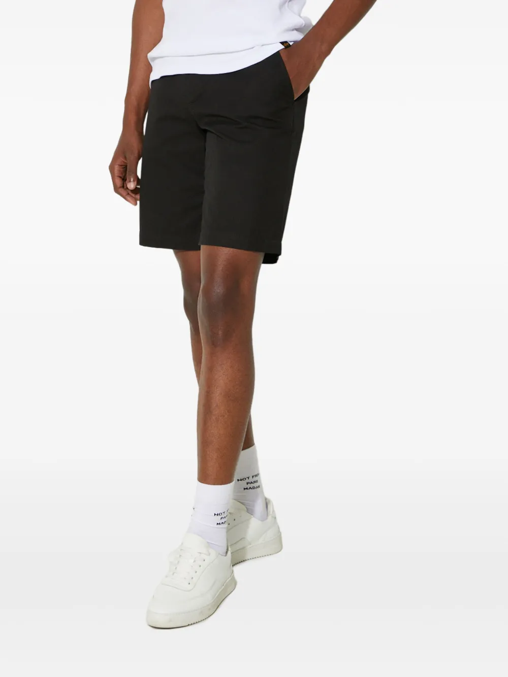 Lacoste Shorts met logopatch Zwart