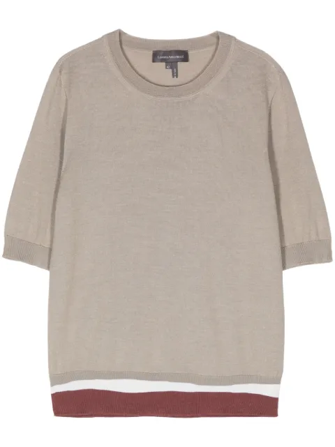 Lorena Antoniazzi crew-neck knitted top