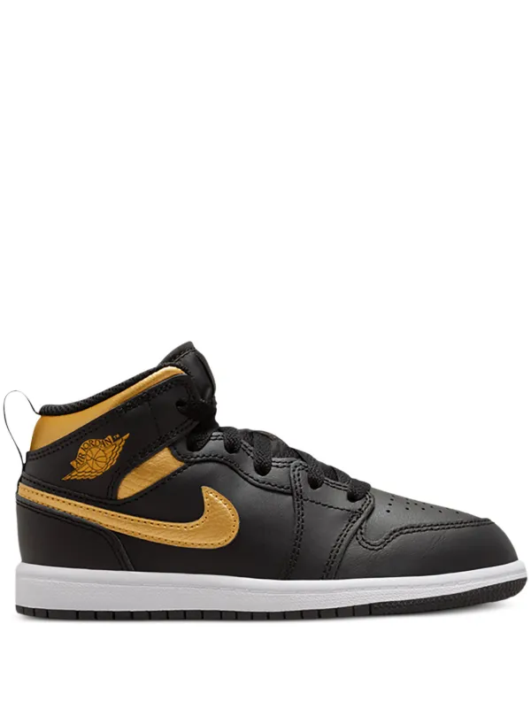 Air jordan 1 black white gold online