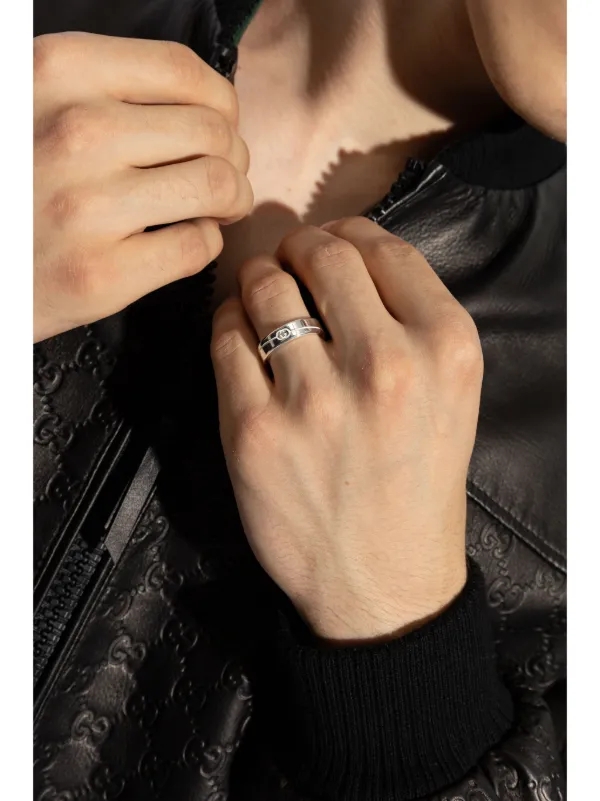 Gucci Interlocking G Ring Silver FARFETCH BE