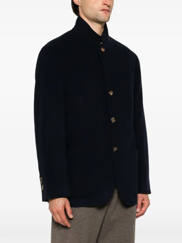 Brunello Cucinelli Cashmere Jacket | Blue | FARFETCH IN