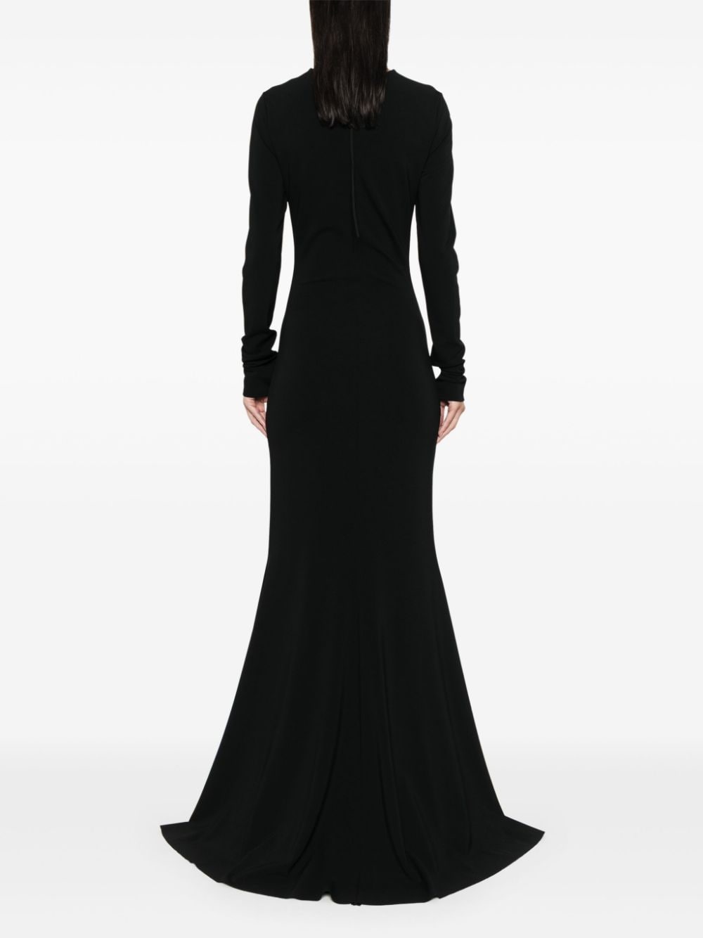 Shop Dorothee Schumacher Round-neck Gown In Schwarz