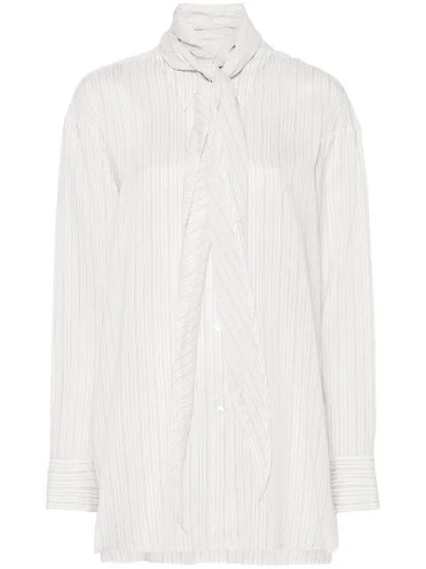 Dorothee Schumacher scarf-detail striped blouse