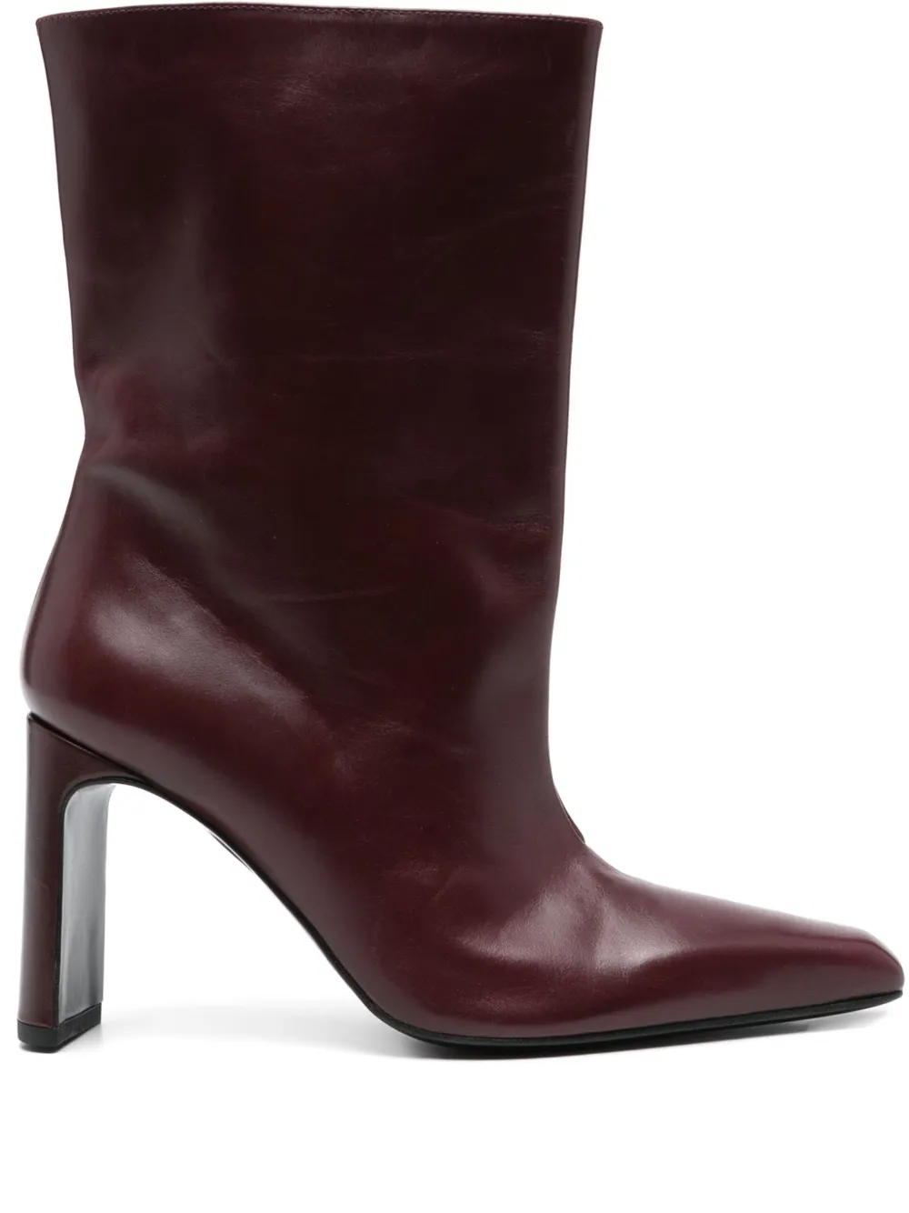 Dorothee Schumacher 80mm calfskin ankle boots Purple