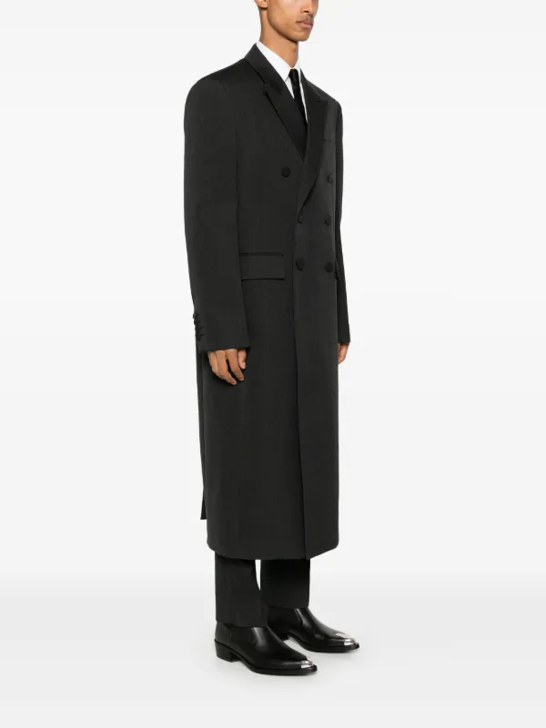 【定価65万】Gucci 24aw Ancora コート ブラック　46 Gucci Ancora Embroidered Wool Coat | Grey | FARFETCH