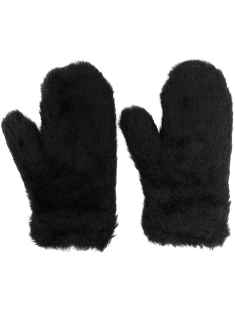 Max Mara teddy-effect gloves Women