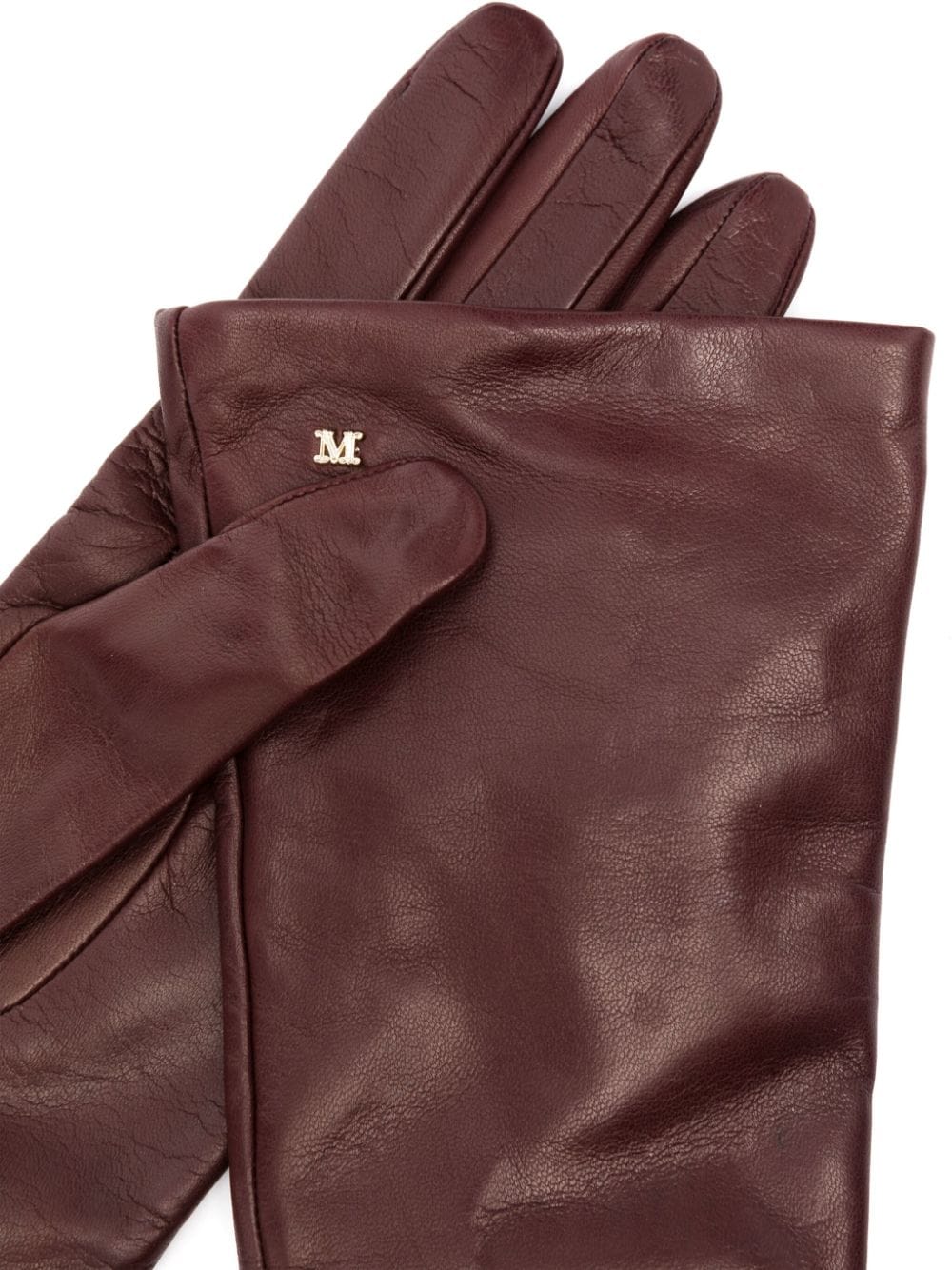 Max Mara Leren handschoenen - Bruin