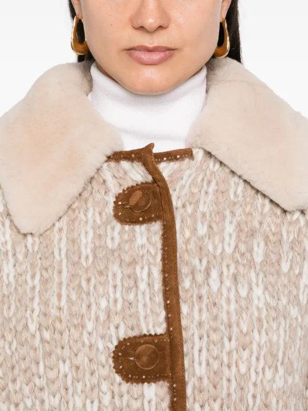 Ermanno Scervino chunky-knit Jacket | Brown | FARFETCH