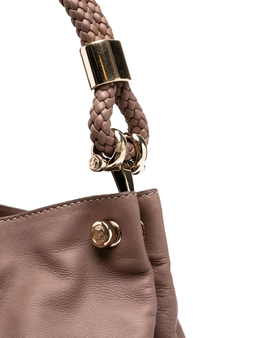 Gucci Leren schoudertas Bruin