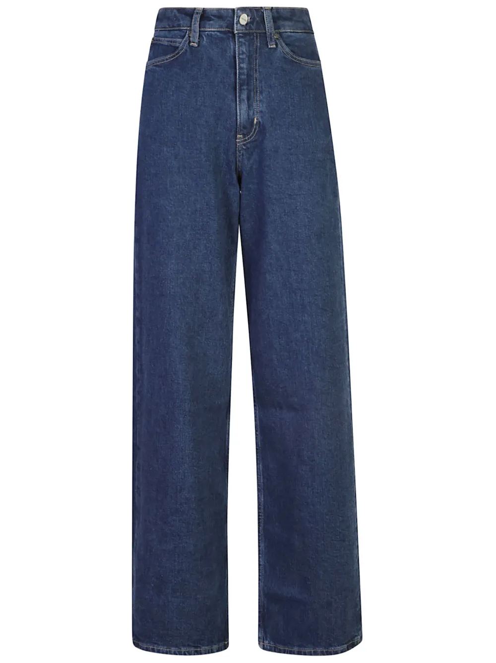 Calvin Klein High waist jeans met wijde pijpen Blauw