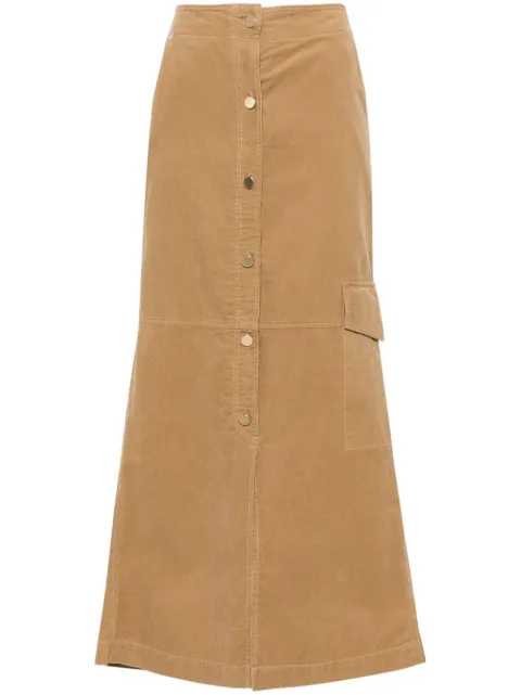 Dorothee Schumacher corduroy cargo midi skirt