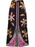 Dorothee Schumacher silk twill midi skirt - Multicolour