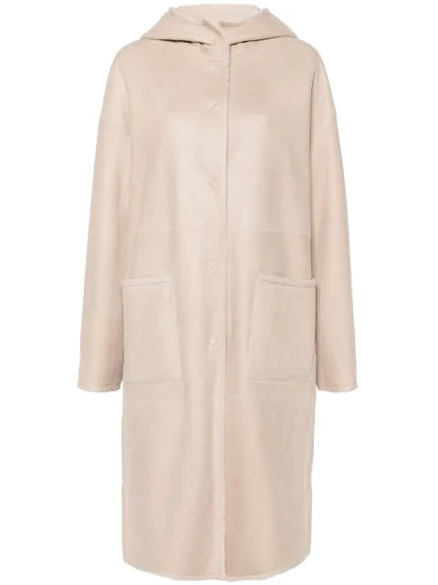 Manzoni 24 leather coat