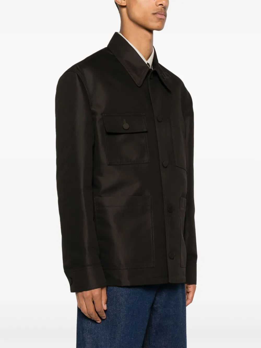 Gucci Katoenen jack Bruin
