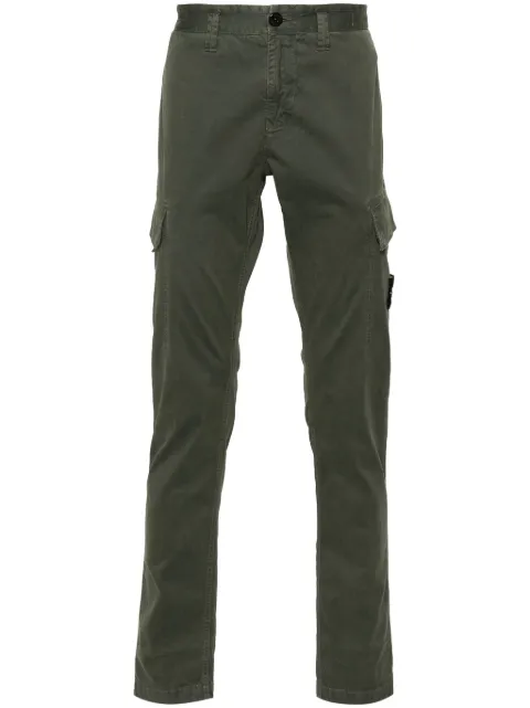 Stone Island organic cotton twill trousers
