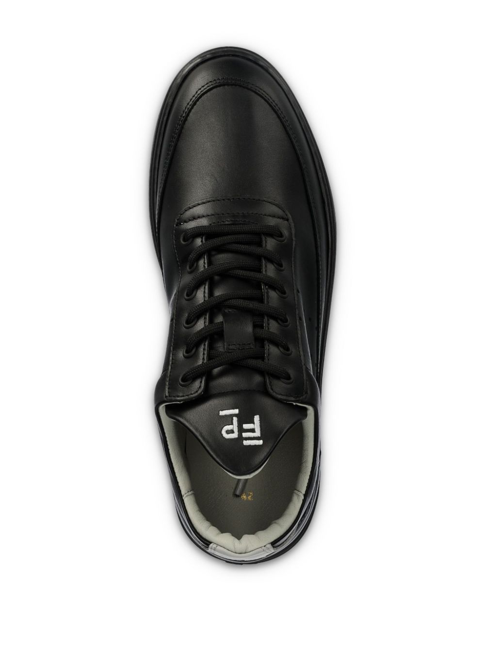 Filling Pieces Leren sneakers Zwart