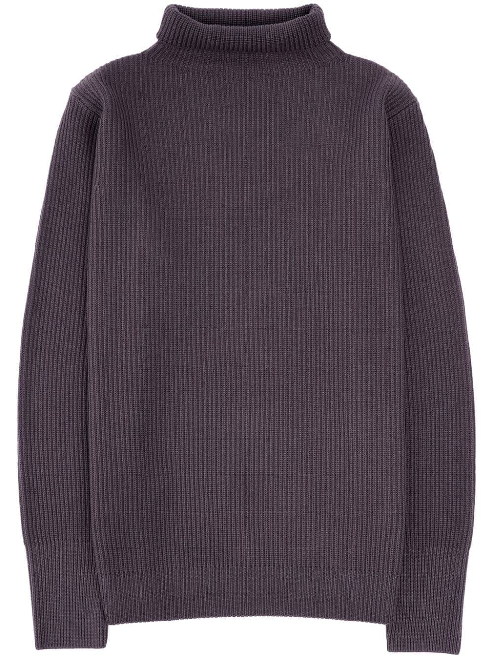 Shop Barena Venezia Virgin Wool Sweater In Purple