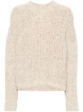 Moncler logo-patch sweater - White