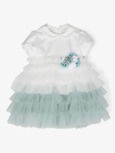 Colorichiari Vestido de festa com aplicação floral