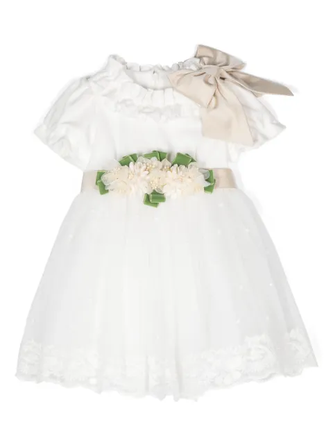 Colorichiari floral-appliqué party dress