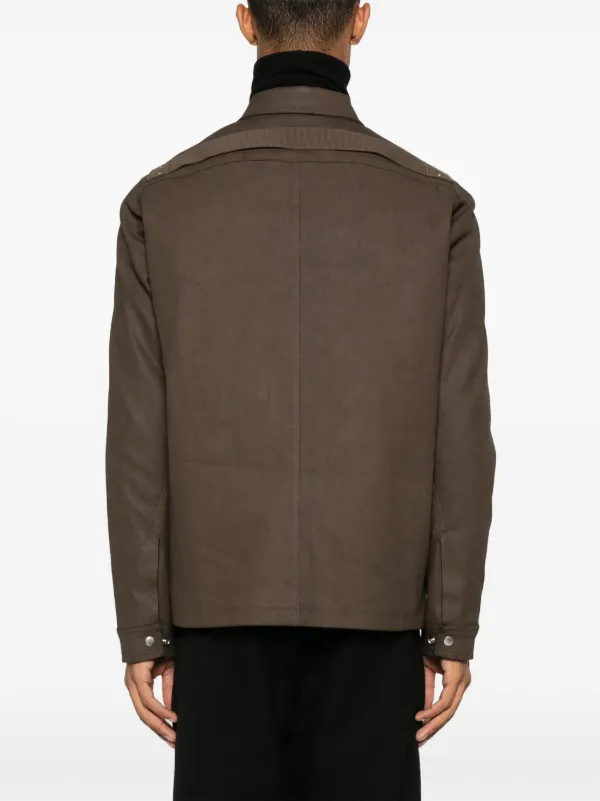 【通販激安】 Rick Owens Brad ジャケット | ブラウン | FARFETCH JP ジャケット・アウター