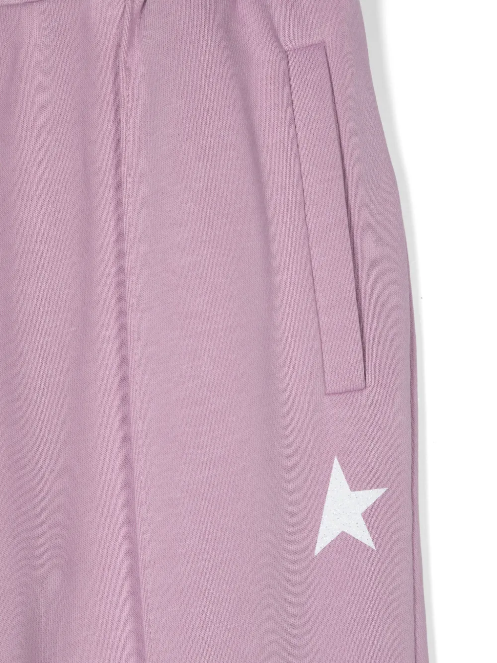 Golden Goose Kids Trainingsbroek met sterprint Paars