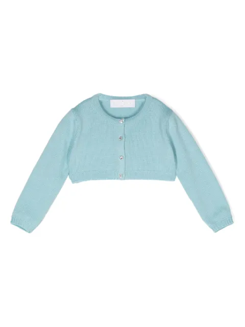 Colorichiari Cardigan com botões de cristais
