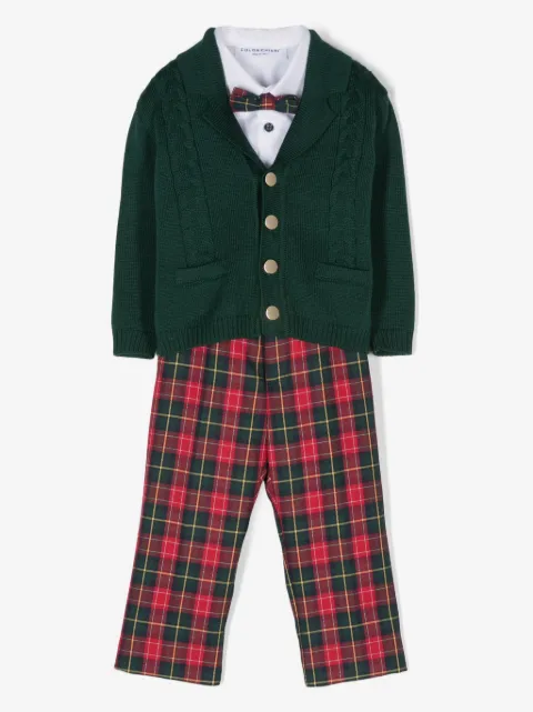 Colorichiari ensemble haut-pantalon à carreaux