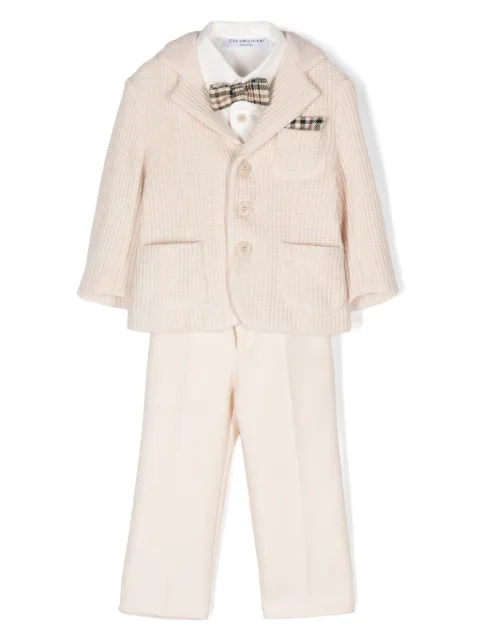 Colorichiari knitted-blazer trousers set
