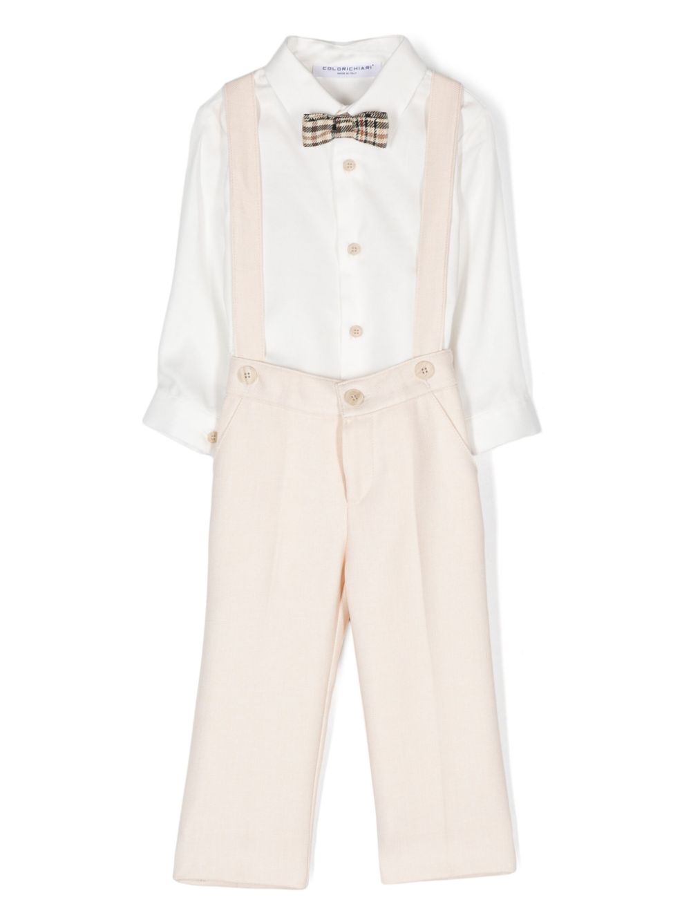 Colorichiari knitted-blazer trousers set - Neutrals