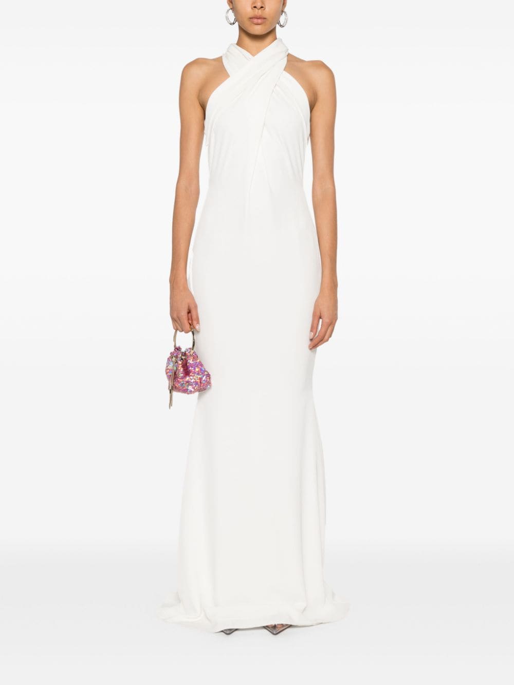 CRISTALLINI Marie maxi-jurk - Wit