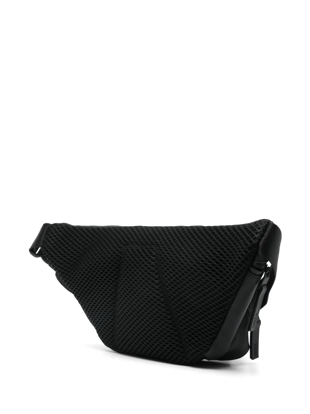 Rains Logo-debossed Belt Bag In Black