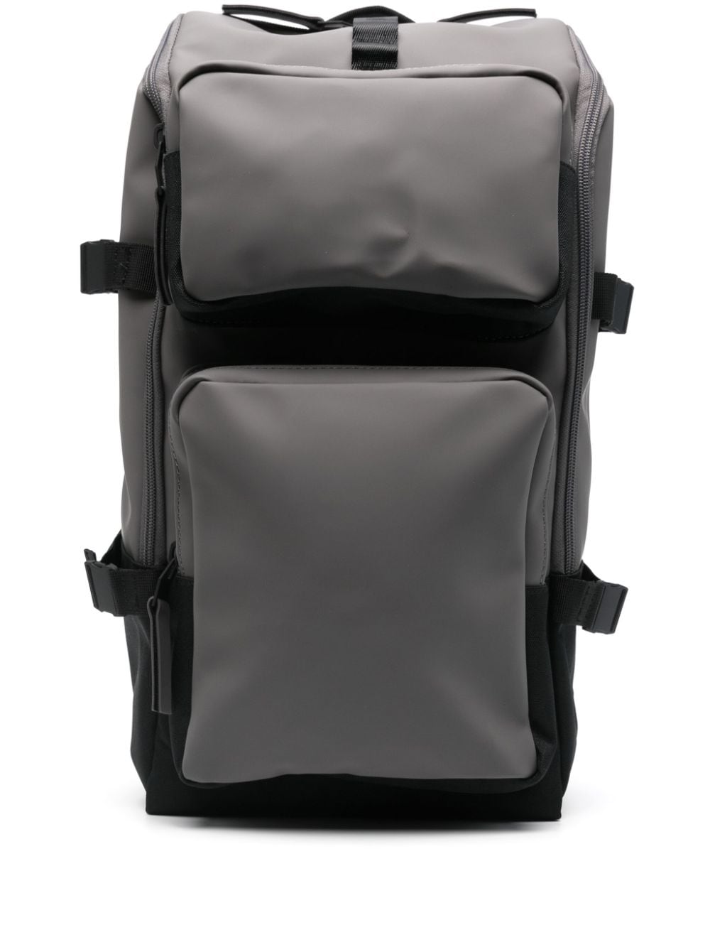 Shop Rains Matte Backpack In Grey