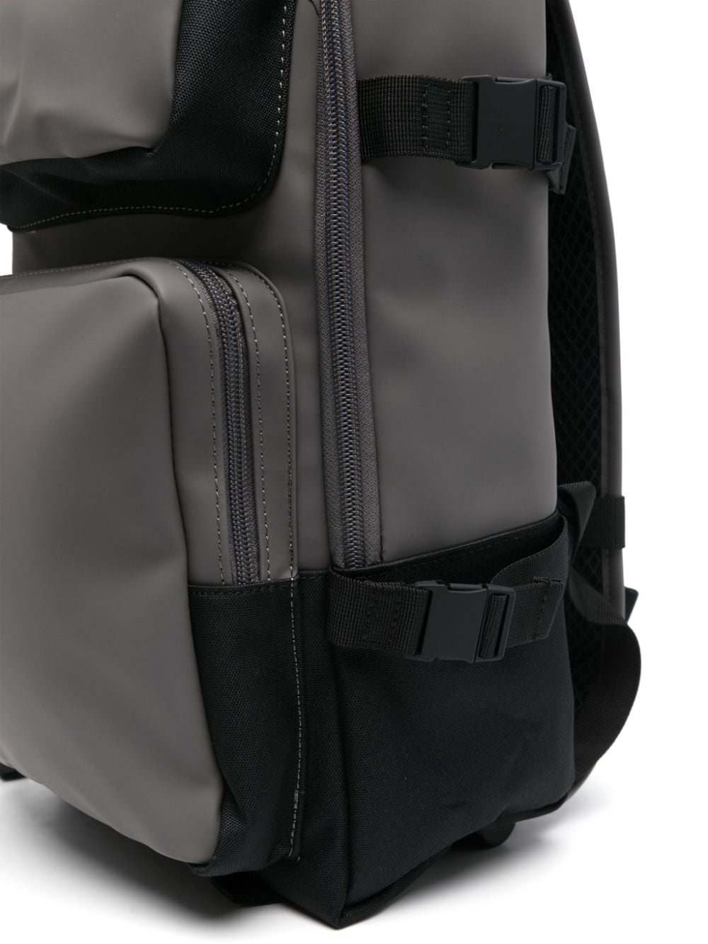 Shop Rains Matte Backpack In Grey