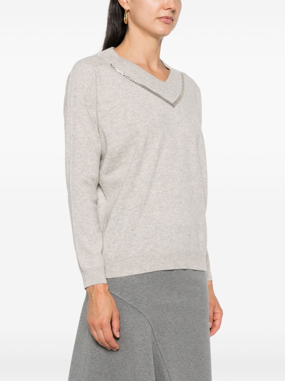 Brunello Cucinelli Monili-detailed sweater Women