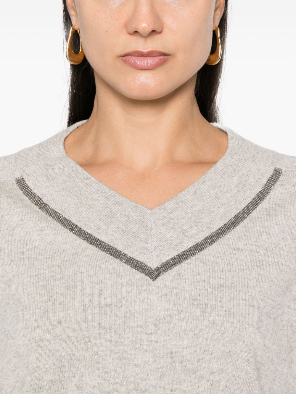 Brunello Cucinelli Monili-detailed sweater Women