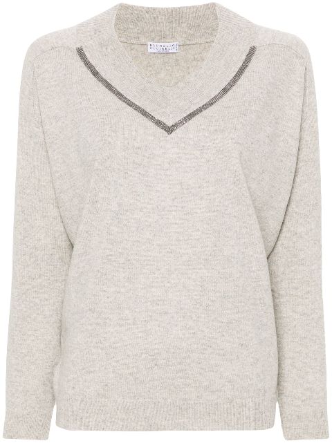 Brunello Cucinelli Monili-detailed sweater Women