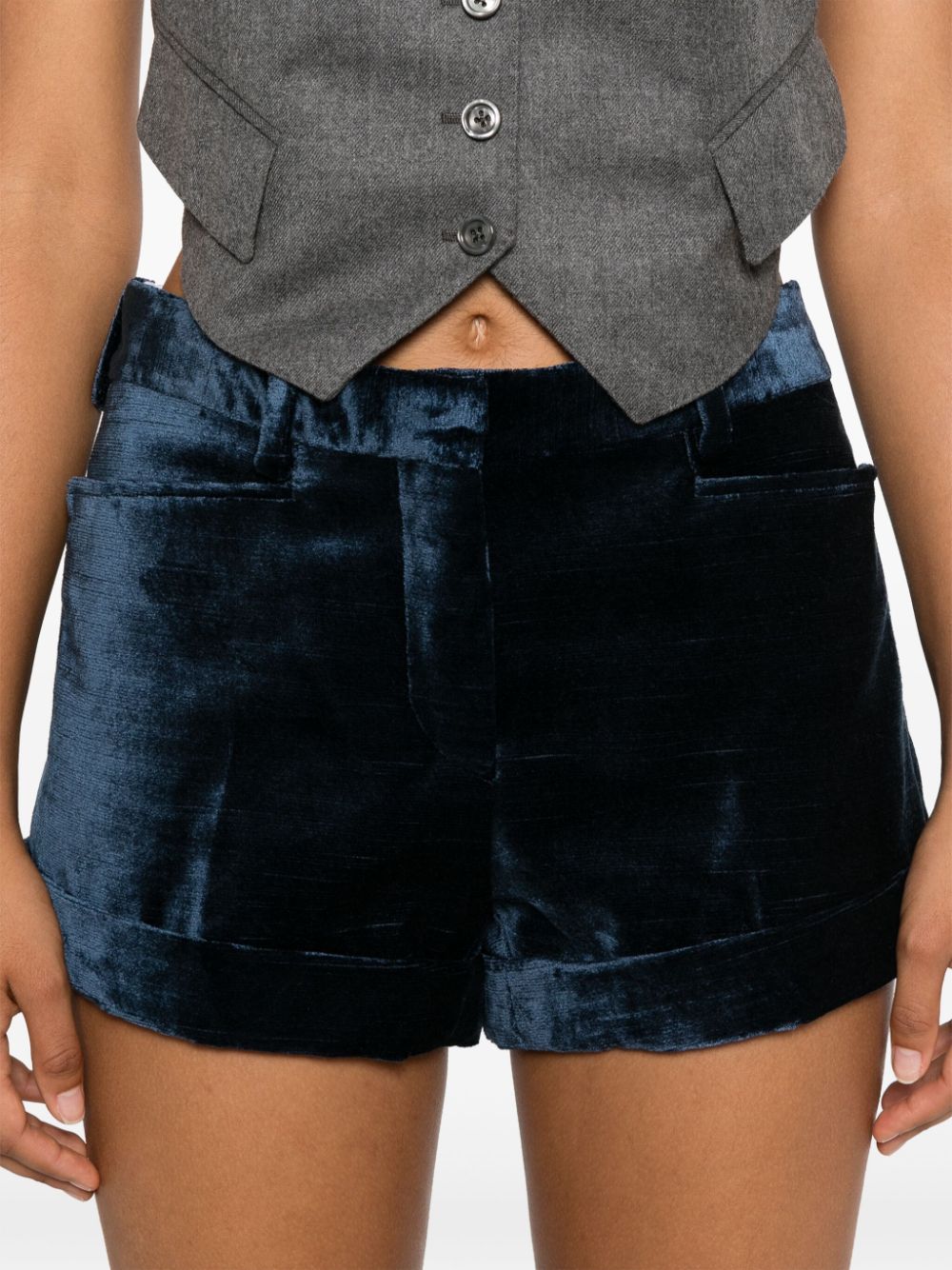 TOM FORD crushed velvet shorts Women