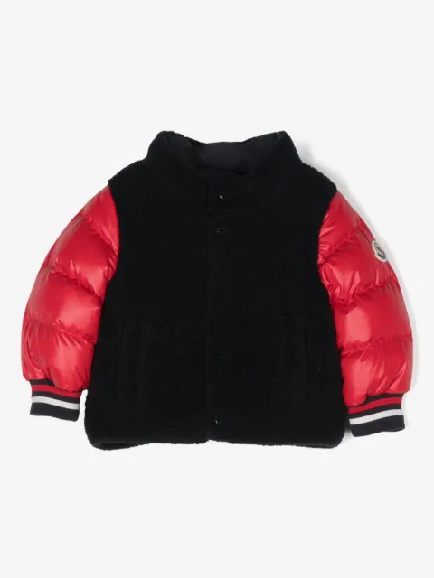 Moncler Enfant logo-patch jacket
