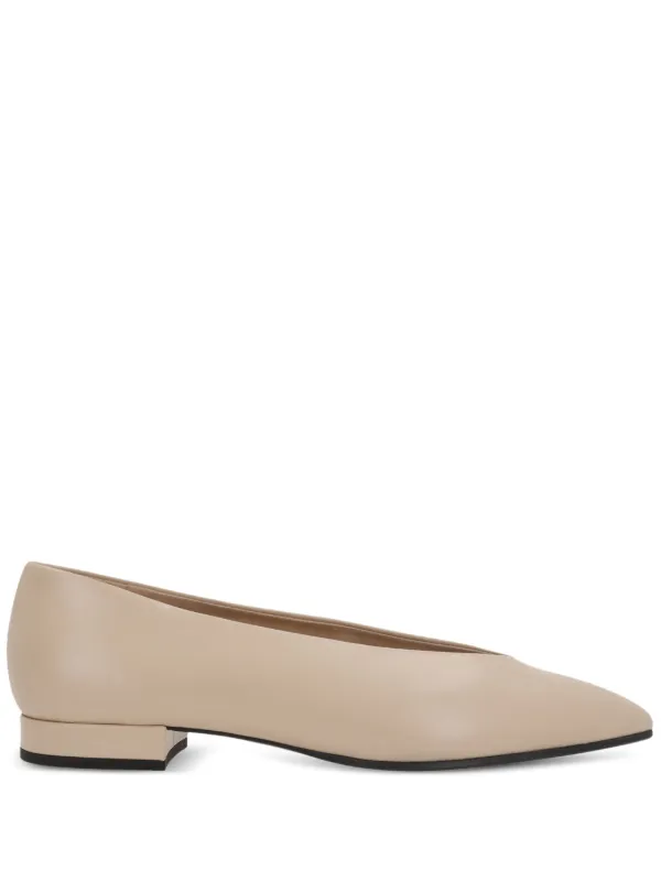 Loro Piana Rebecca Ballerina Shoes in Neutrals