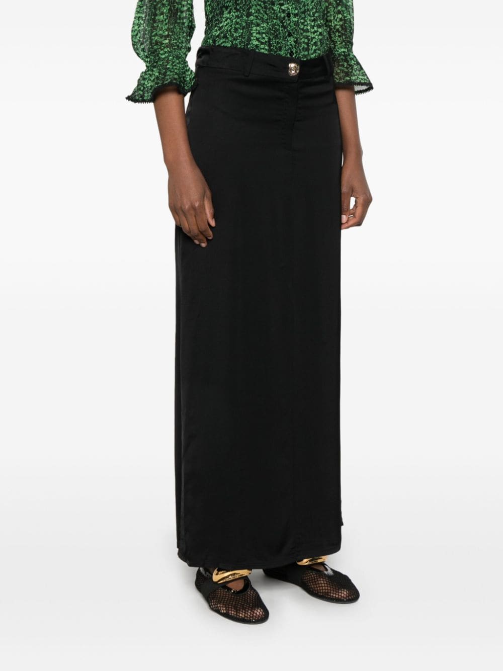 Shop Ba&sh Jess Maxi Skirt In Black