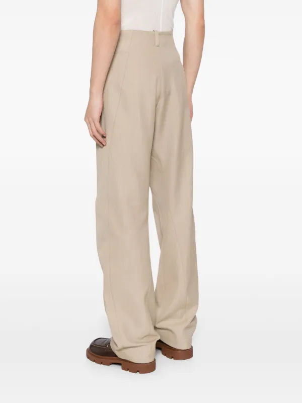パンツ JACQUEMUS FW23 PANTALONE (233PA0671359 1EM) Jacquemus Le Pantalon Titolo wide-leg Trousers | Green