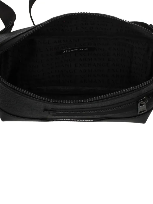 Armani Exchange logo patch Bum Bag Black FARFETCH SA