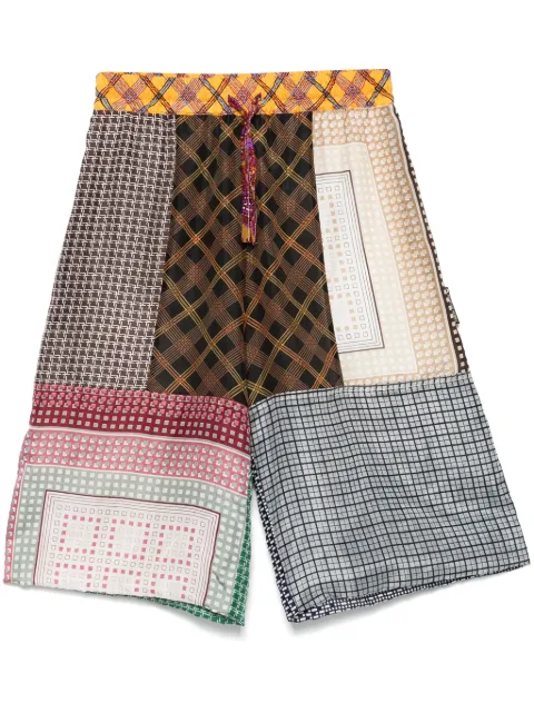 Marine Serre scarves silk shorts