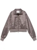 Marine Serre jacquard track jacket - Grey