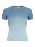 Marine Serre Crescent Moon-print T-shirt - Blue
