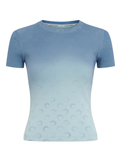 Marine Serre playera con estampado Crescent Moon