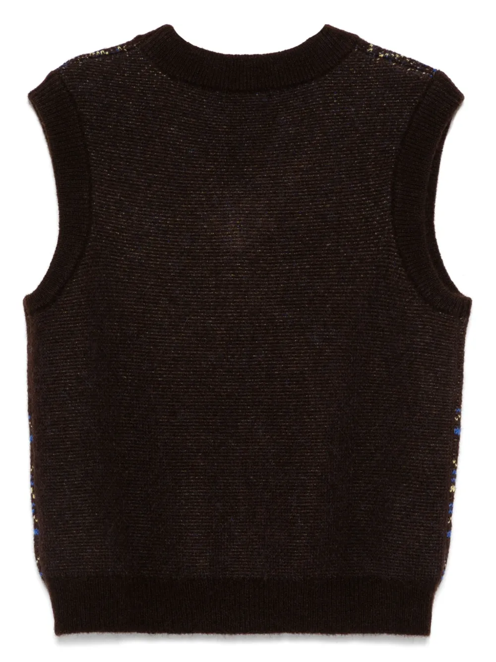 MARINE SERRE JACQUARD KNIT VEST